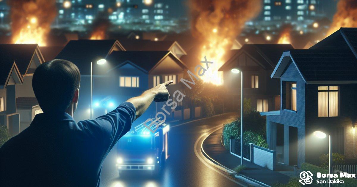 "Aydın Efeler'de Korkutan Yangın: Komşuların Dikkati Facianı Önledi" başlıklı haber için fotorealist