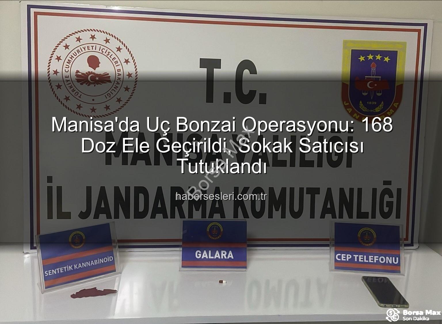 uç bonzai - Manisa'da Uç Bonzai Operasyonu: 168 Doz Uyuşturucuya El Konuldu, Şüpheli Tutuklandı