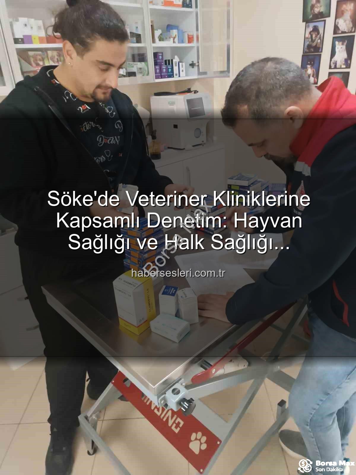 veteriner klinik denetimi - Söke'de Veteriner Klinikleri Denetlendi: Hayvan ve Halk Sağlığı İçin Önemli Adımlar