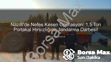 Nazilli’de Nefes Kesen Operasyon: 1,5 Ton Portakal Hırsızlığına Jandarma Darbesi!