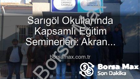 Sarıgöl Okullarında Kapsamlı Eğitim Seminerleri: Akran Zorbalığı ve Ergenlik Mercek Altında