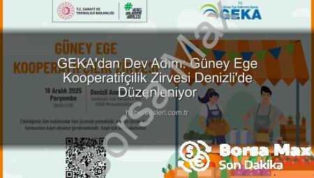 GEKA’dan Güney Ege İçin Dev Adım: Kooperatifçilik Zirvesi Denizli’de Düzenleniyor