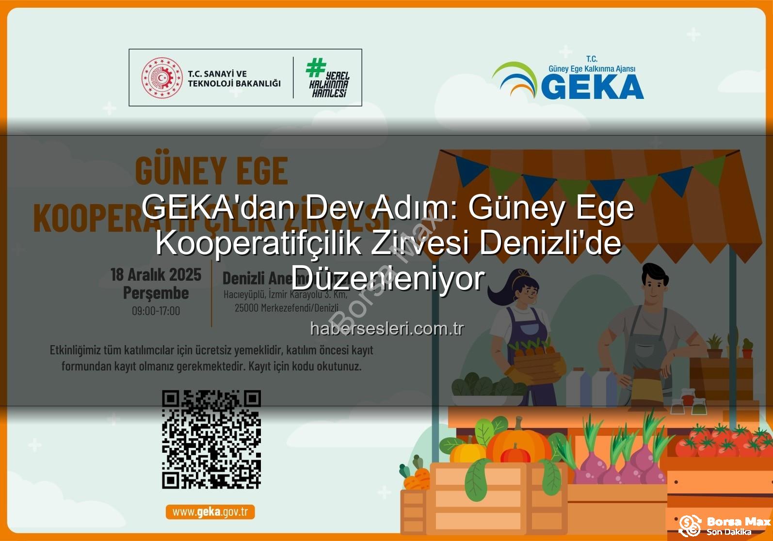 Kooperatifçilik Zirvesi - GEKA'dan Güney Ege İçin Dev Adım: Kooperatifçilik Zirvesi Denizli'de Düzenleniyor